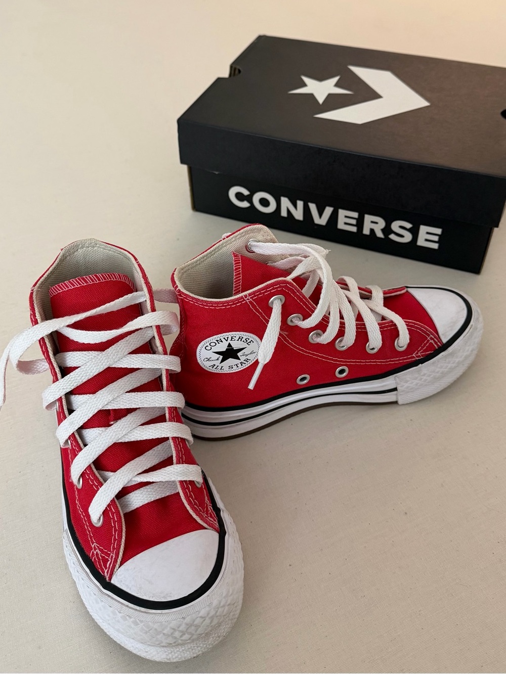 Converse Kids' Chuck Taylor All Star High Top Sneakers - Red